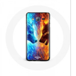 &Uuml;mbris Samsung Galaxy j7 2016 Ice and Fire Wolf jaoks