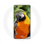 Huawei P8 Lite Macaws Parrot Orange Green &uuml;mbris