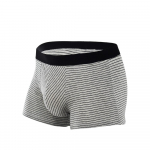 Meeste aluspesu keskmise v&ouml;&ouml;kohaga kulumisvastane jalg elastne puuvillane sporditriibuline lameda nurgaga alusp&uuml;ksid, meeste &otilde;hukesed alusp&uuml;ksid L