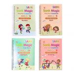4 tk Korduvkasutatav inglise t&auml;hestiku numbrite laste joonistusvihik Groove Copybook 1