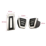 minu hea auto Auto Pedaalid Jalg K&uuml;tus Piduri Sidurikate Volkswagen VW Passat B8 Golf 7 Tiguan 2017 - Seat Leon 5F MK3 jaoks AT 2 Pieces black