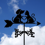 Tuule suunan&auml;idik Loomade dekoratiivne raudaia kunstkaunistus, m&otilde;&otilde;teriist