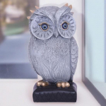 17,78 cm Owl Polyresin Showpiece Home Decor lauaplaadi kuju elutuppa, t&ouml;&ouml;laud ja kontori &ouml;&ouml;kull alusel