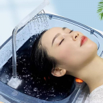 Voodipesu &scaron;ampooni valamukauss, vastupidav, kerge, peske juukseid voodis, kaasaskantav peapadjaga sinine