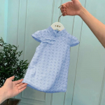 Lastekleit T&uuml;drukutele Suvine &otilde;huke kleit Tikitud n&ouml;&ouml;pidega Hiina stiilis varrukateta Cheongsami printsessi kleit 130 roosa