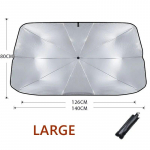 car sunshade car sunshade retractable sunscreen heat insulation front windshield parasol Small