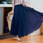 Tantsuseelikud &Scaron;ifoonist pikad seelikud naistele Elegantne vabaaja k&otilde;rge v&ouml;&ouml;kohaga Boho Beach Maxi seelikud M