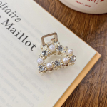 Mini Pearl naiste juuksek&uuml;&uuml;ned sulamist v&auml;ikesed juuksek&uuml;&uuml;ned t&uuml;drukud armsad juuksen&otilde;elad p&auml;rliklambrid mood matt peapaelad juukseaksessuaarid 2.6cm