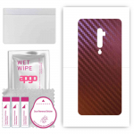apgo skin sticker film foil vinyl for the BACK compatible with Oppo Reno 5G, scratch-resistant, easy to install - Carbon Chameleon CAKA5