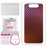 apgo skin sticker film foil vinyl for the BACK compatible with Samsung Galaxy A80, scratch-resistant, easy to install - Carbon Chameleon CAKA5
