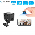Vstarcam Minikaamera Turvakaamera Juhtmevaba Siseruumides 1080P HD WiFi Kaamerad Kodu Video Turvalisus Liikumistuvastus Helimonitor 3MP Add 32GB Card