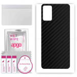 apgo Protective Skin Sticker for the back compatible with Infinix Note 10 Pro, Wrap Film, Foil, Vinyl - Pattern Carbon Black