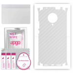 apgo Protective Skin Sticker for the back+sides compatible with Xiaomi Poco F2 Pro, Full Wrap Film, Foil, Vinyl - Pattern Transparent Carbon