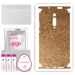 apgo Protective Skin Sticker for the back+sides compatible with Xiaomi Mi 9T, Full Wrap Film, Foil, Vinyl - Pattern Rusty Copper