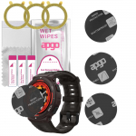 3x apgo MATTE h&uuml;briidne kaitseklaas, mis &uuml;hildub Amazfit Active Edge'iga, painduv nanoklaas, suurep&auml;rane asendus karastatud klaasile, kriimustuskindel