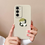 Telefoni &uuml;mbrise kaaned Samsung Galaxy S24 Ultra F15 S24+ A55 A15 M15 Cute Bear Multifilmi mustriga p&otilde;rutuskindel silikoonist pehme kvaliteetne kaitseraua Samsungile Samsung S24+
