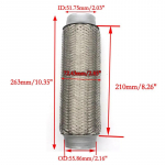 ID 38/51mm universaalne auto v&auml;ljalasketoru teleskoopne painduv &uuml;hendus punutised l&otilde;&otilde;tsad roostevabast terasest summuti toru&uuml;hendus keevitatud