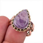 Looduslik Tiffany kivi v&auml;&auml;riskivi 925 prooviga h&otilde;be kahev&auml;rviline s&otilde;rmus S.9 A5F05