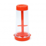 P&ouml;&ouml;rlev jahus&otilde;ela suure mahutavusega l&auml;bipaistva jahu segamistops k&auml;eshoitav tapiokk-k&uuml;psetuspulbri dosaator s&otilde;el anum K&ouml;&ouml;gi toiduvalmistamise t&ouml;&ouml;riistad punane