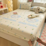 1 tk 100% puuvillane voodilina Cartoon Fish Prindiga varustatud voodilina elastse ribaga &uuml;he-/kuninganna/kuningaga puhtast puuvillast voodilinad 120x200cm 1pc