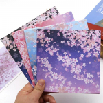 60 tk Jaapani lilledega origami lastele k&auml;sitsi valmistatud materjalid DIY scrapbooking Kokkupandav k&auml;sit&ouml;&ouml;paber ruudukujuline lillemustriga k&auml;sit&ouml;&ouml;kaunistus