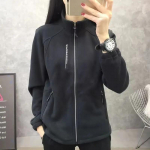 Suures suuruses s&uuml;gistalvine naiste vabaaja kampsun jakk v&auml;lisspordiks lumehelbe fliisist top noorte paari fliisriided XXXXXL must