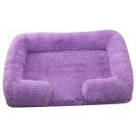 Suur koeravoodi Koerast pehme lemmikloomavoodi Talvine paksenenud alus Koera magamislavats Diivan Eemaldatav alus Koer V&auml;ike suur koer ruudukujuline koerakuut S 40x30x12cm