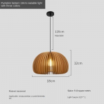 Creative Pumpkin Chandelier Magamistoa voodivalgustid 18cm