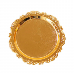 &Uuml;mmargune kullast kandik roostevabast terasest sirge servaga ehted kosmeetikatoodete meigik&uuml;&uuml;nlataldrik p&auml;rastl&otilde;unatee magustoidutaldrik kosmeetikatoodete hoiustamisalus 10cm kuld