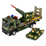 1/32 S&otilde;jalise Tanki Transport Sulamist Autode Mudelid M&auml;nguasi Valatud Metallist Avanevate Uste S&otilde;iduk Heli Valgus Tagasit&otilde;mmatavad M&auml;nguasjad Lastele Kingitused kamuflaažiroheline v&auml;rv