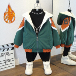 Laste vabaajar&otilde;ivad pluss sametjakk jakk vabaaja jope s&uuml;gis-talv 140