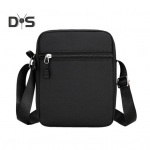 Meeste Crossbody kott vaheseinataskutega T&otilde;mblukuga Kinnitus &Uuml;hev&auml;rviline &otilde;lakott Reguleeritav rihm pendeldamine Ostlemiseks Reisi minikott must