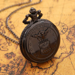 Vanad meeste mustast kvartsist taskukellad vabaaja meeste kaelakeega ripatsiga taskukellad, kingitused meestele