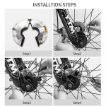 Led laetavad jalgratta rattarummu tuled veekindlad USB Rgb v&auml;rvilised jalgratta kodarad valge
