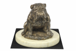 Bulldog III - dog figurine, dog silhouette figurine, trophy for Art-Dog dog show exhibition