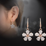 Mood Crystal Stud Ear Ilusad lilled Brincos Rose Gold Drop Pikad k&otilde;rvar&otilde;ngad Peen Sakura Bijoux k&otilde;rvar&otilde;ngas X1349