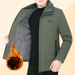 Veekindel karusnahast krae jakk Meeste talve paks soe mantel Ka&scaron;miirist polsterdatud jope vabaaja parkad L sinine