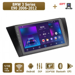 Androidi autoraadio BMW 3. seeria E90 2006-2012 multimeediumipleierile, stereo-GPS-i navigeerimisseade BT WIFI 1+16 GB 1+16GB