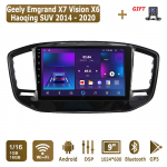 Androidi autoraadio Geely Emgrand X7 Vision X6 2014 - 2020 jaoks Multimeediapleier Peaseade Stereo GPS Navigatsioon BT WIFI 1+16GB 1+16GB