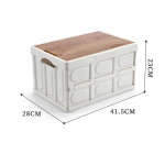 WhoTmani hoiustamiskorraldaja hoiukast Puidust kast Suure mahutavusega lillepott Camping kokkupandav kast v&auml;limatkamise korraldajakasti jaoks