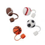 4 tk silikoonist &otilde;lekorgid 10 mm spordipalli kujuga spordipudeli &otilde;lgedest tolmukate Tolmukindel lekkekindel korduvkasutatavad trumlid &otilde;lekatted joomine 4pcs