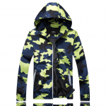 Kamuflaažjakk Meeste mantel Suur suurus Trend Peegeldav kamuflaaž Trenchcoat Kevad ja S&uuml;gis 5XL roheline