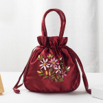 1tk Yogodlns, retro, tikandid, n&ouml;&ouml;rid, k&auml;ekotid, hoiukotid, naised, rahakott, rahakotid, kaardihoidja, &auml;mber, &otilde;lakott, randmekotid 19x6x19cm veinipunane v&auml;rv