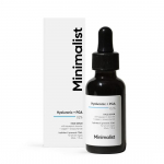 Minimalistlik 2% h&uuml;aluroonhape + PGA seerum intensiivse niisutuse, s&auml;rava naha ja peente joonte jaoks | Igap&auml;evane niisutav n&auml;oseerum naistele ja meestele | 30 ml