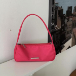 Naiste Oxford &uuml;hev&auml;rviline &otilde;lakott t&otilde;mblukuga V&auml;ike poolkuu k&auml;ekotid Luksuslik disain Retro naiste kaenlaaluse k&auml;epidemega kotid 26x5x11cm kuum roosa v&auml;rv