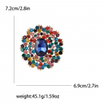 Aafrika sulamist rhinestones suur klaasist pross vintage mitmek&uuml;lgne naiste &uuml;likond mantel Korsage tarvikud pin