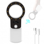 Lemmiklooma mikrokiibilugeja skanner 2,4 GBT juhtmeta RFID pihuarvuti kiibiskanner taaslaetavad loomasildid valge