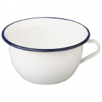 &Ouml;&ouml;pott - Ibili - 903524 - Vitrifitseeritud emailitud teras - L&auml;bim&otilde;&otilde;t 24 cm - Valge/Sinine valge