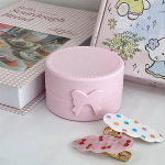 1 tk INS armas Macaron Bow &uuml;mmargune hoiukarp Kawaii t&uuml;drukute ehete juuksen&otilde;elad tolmukindel kast reisimiseks kaasaskantav v&auml;ikeste asjade korraldaja