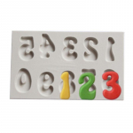 Silikoonist t&auml;hestiku puding K&uuml;psetusn&otilde;u vormi koogi &scaron;okolaadi j&auml;&auml;masina vorm Numerals